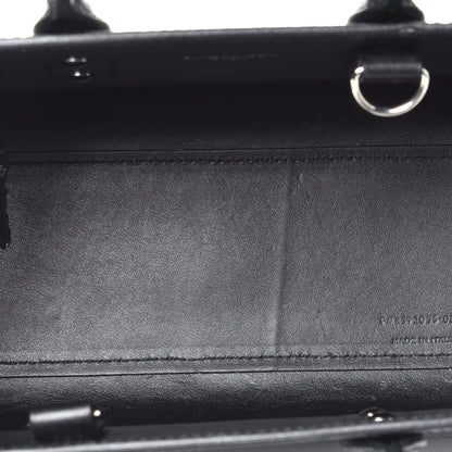 Saint Laurent Calfskin Crocodile Embossed Nano Sac De Jour Black 6 of 10