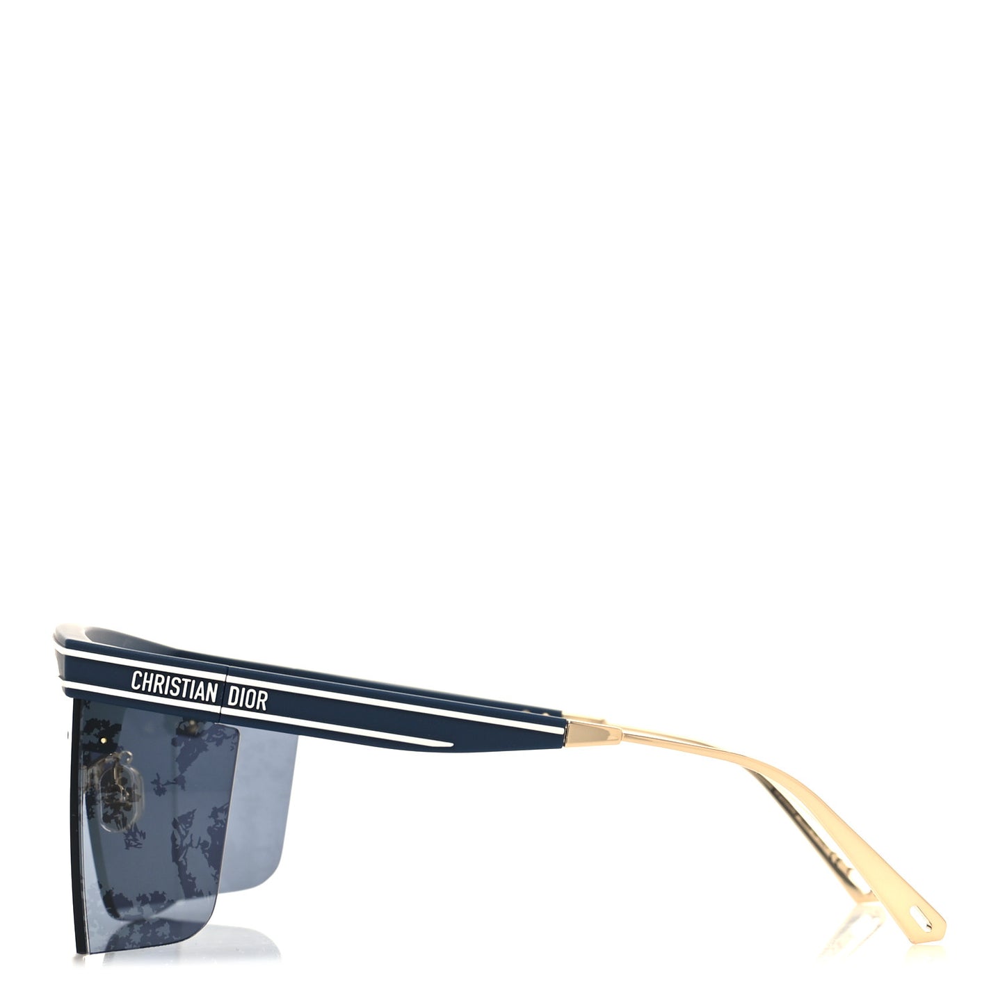 Geometric Diorclub M1U Mask Sunglasses Matte Blue