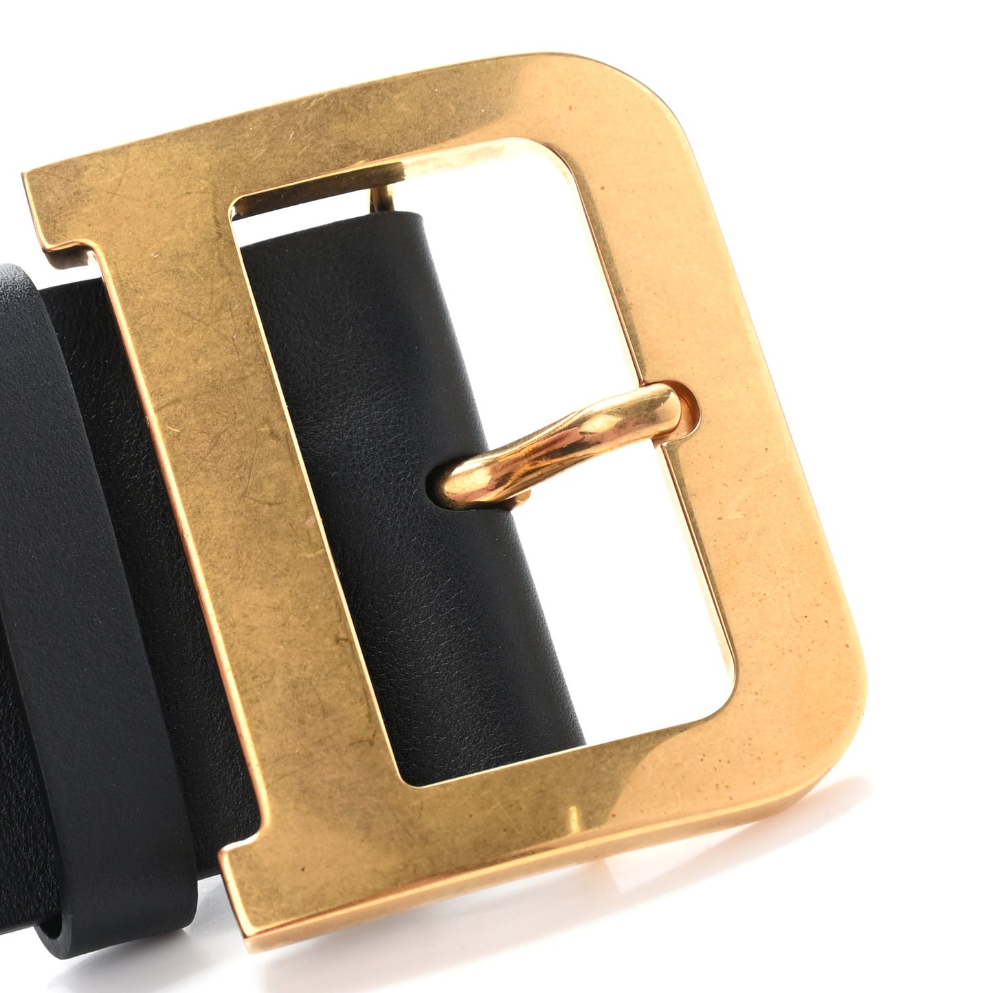 Calfskin Diorquake Belt 75 Black