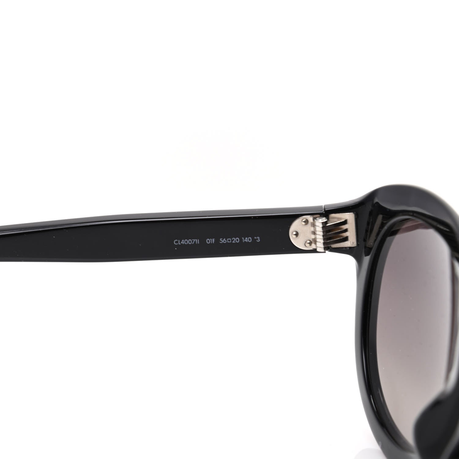 Celine Acetate Round Sunglasses CL400711 Black 6 of 6