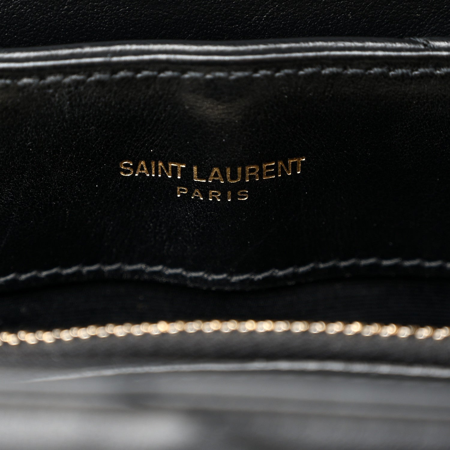 Saint Laurent Calfskin Y Quilted Monogram Small Loulou Chain Satchel Black 6 of 10