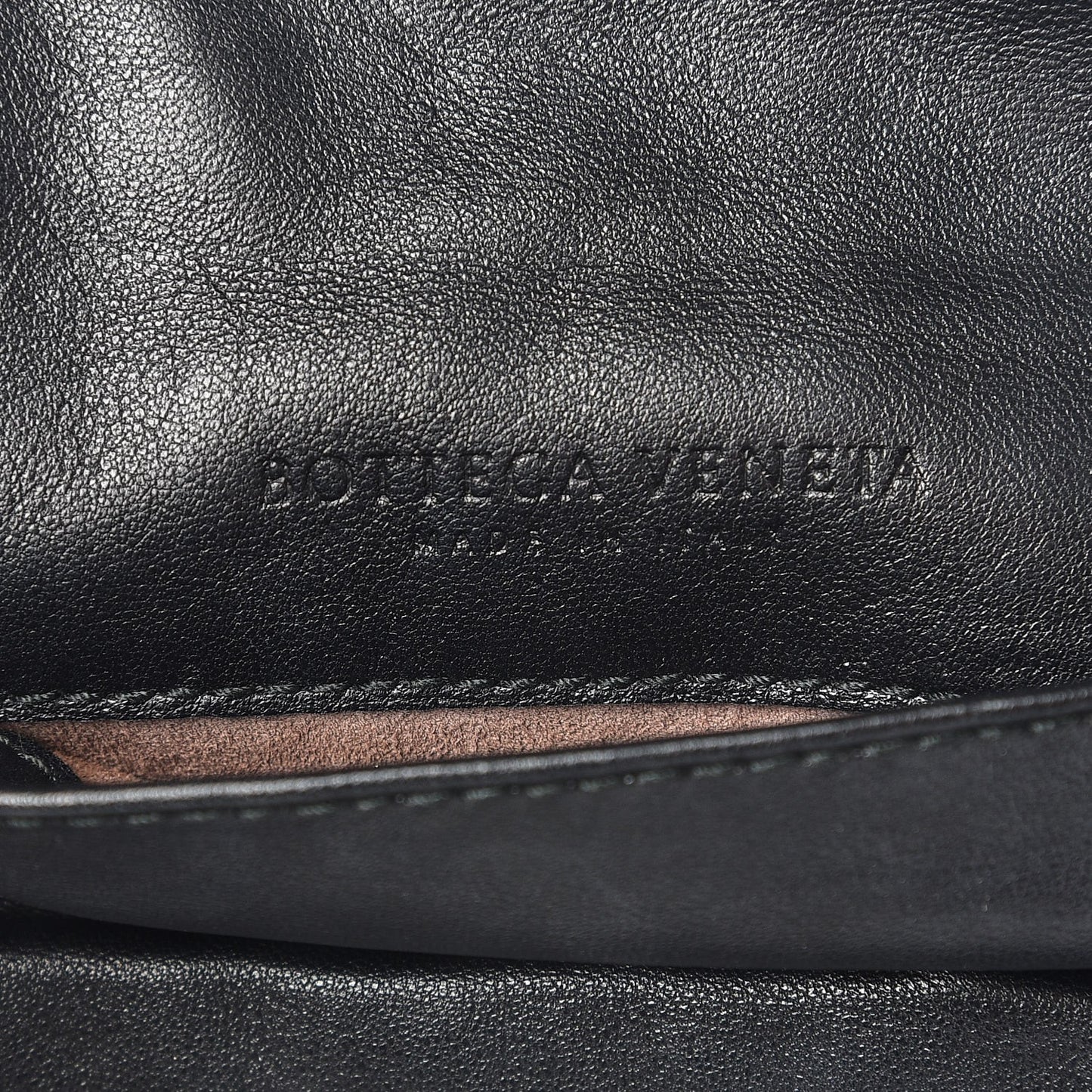 Nappa Intrecciato Small Chain Crossbody Black