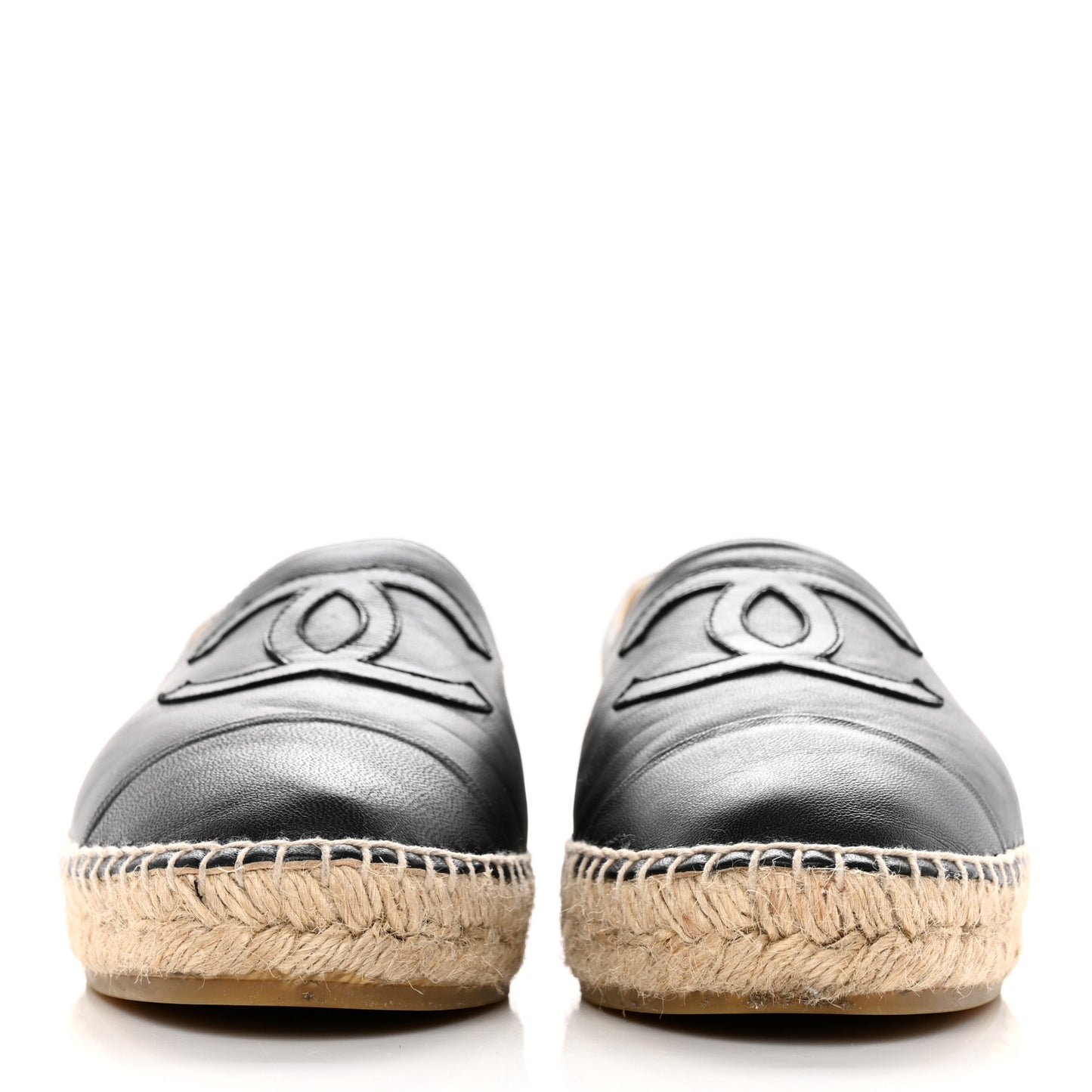 Lambskin CC Espadrilles 40 Black