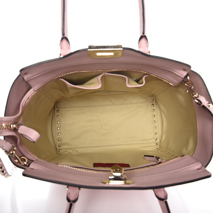 Valentino Garavani Vitello Rockstud Double Handle Tote Water Rose 6 of 7