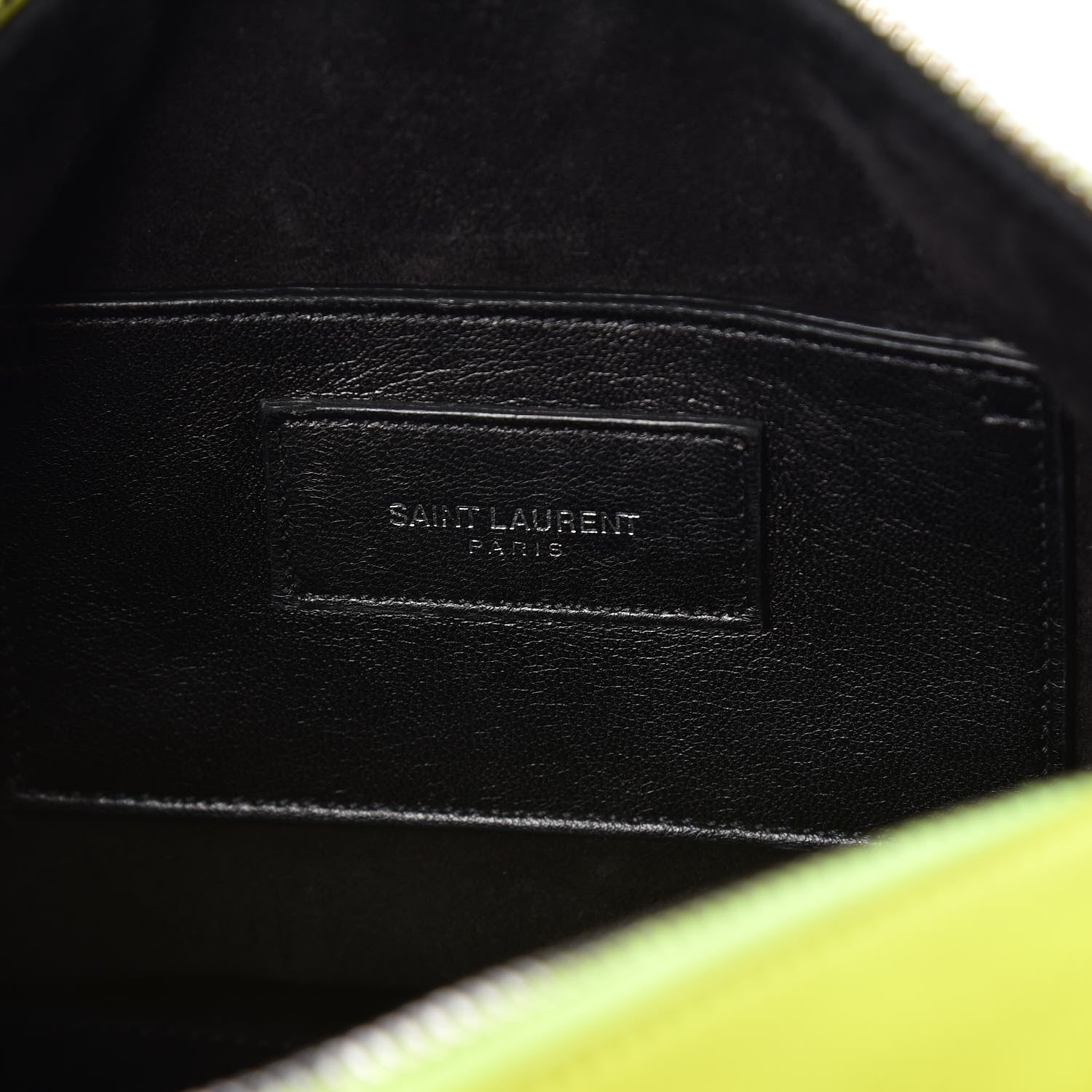 Saint Laurent Calfskin Classic Baby Duffle Neon Yellow 6 of 13