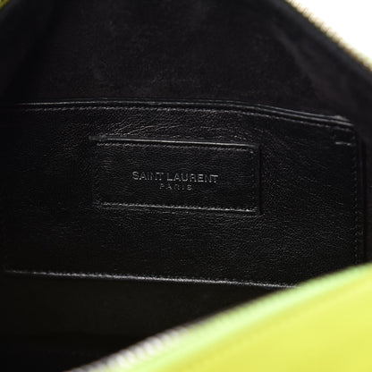 Saint Laurent Calfskin Classic Baby Duffle Neon Yellow 6 of 13