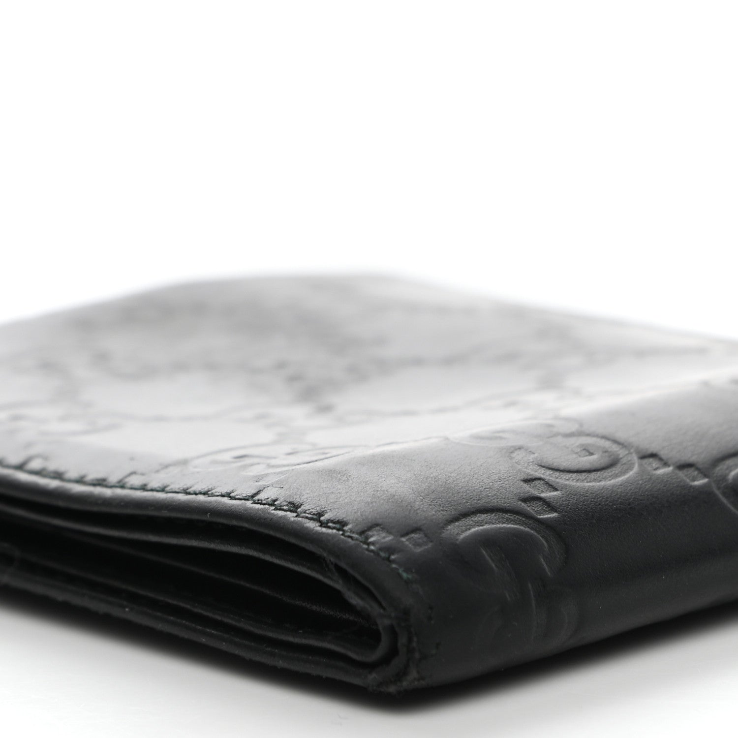Gucci Guccissima Bi-Fold Wallet Black 13 of 14