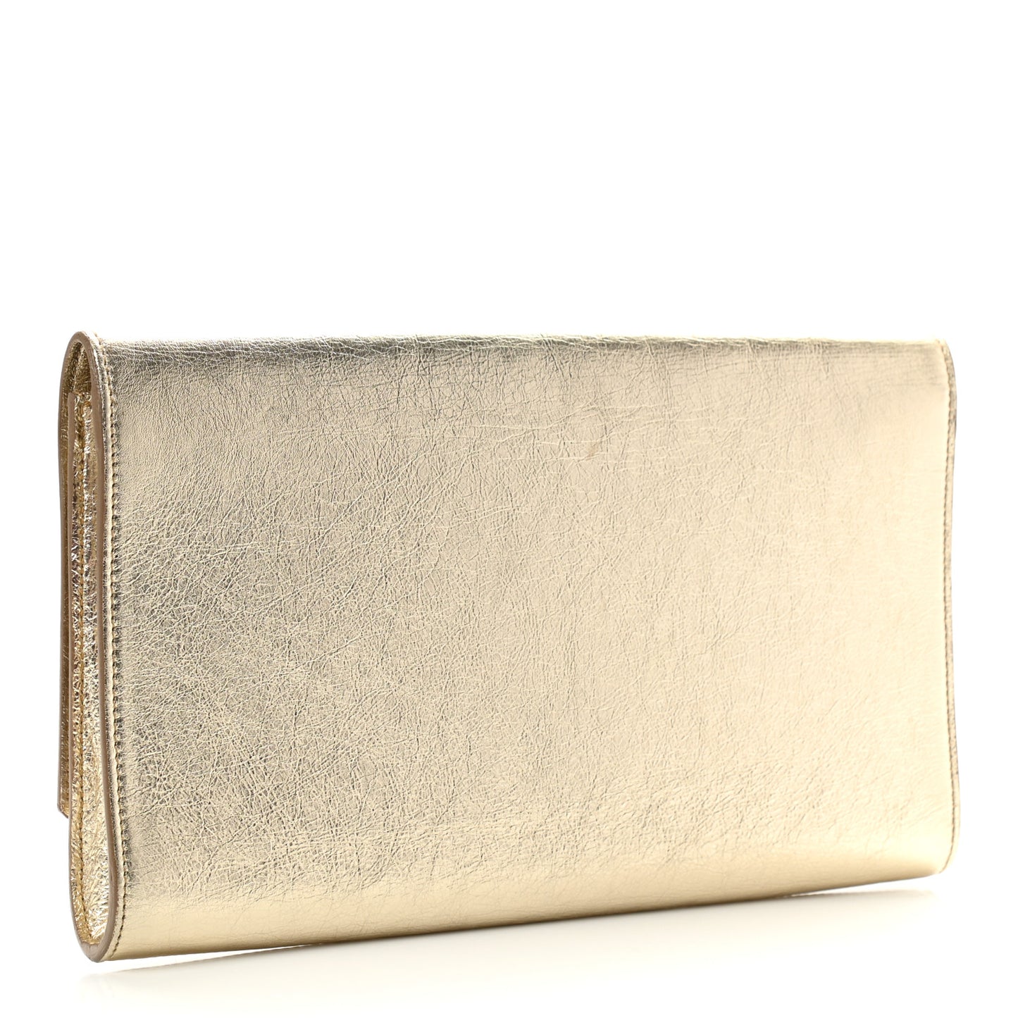 Metallic Calfskin Monogram Large Belle De Jour Clutch Gold