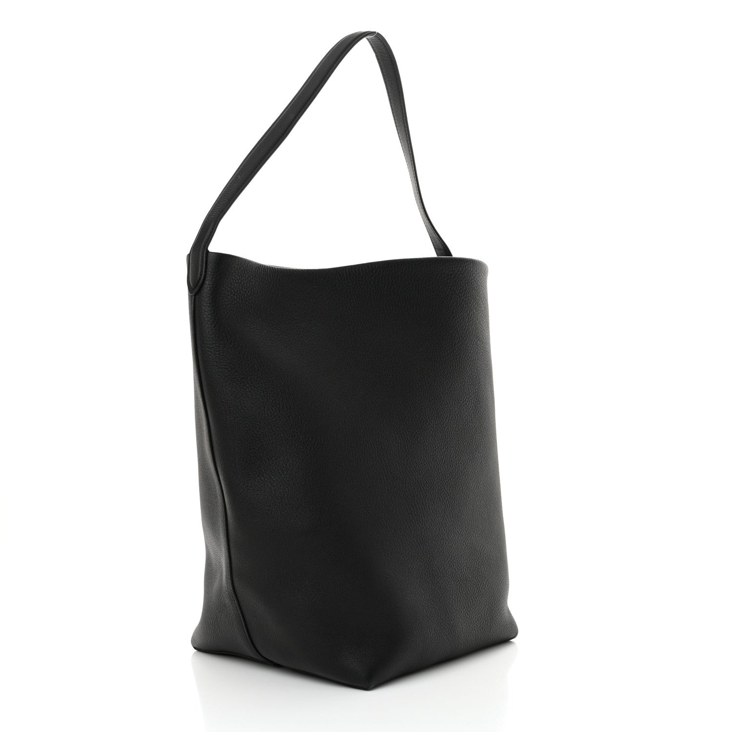The Row Grained Calfskin Large N/S Park Tote Black 3 of 11