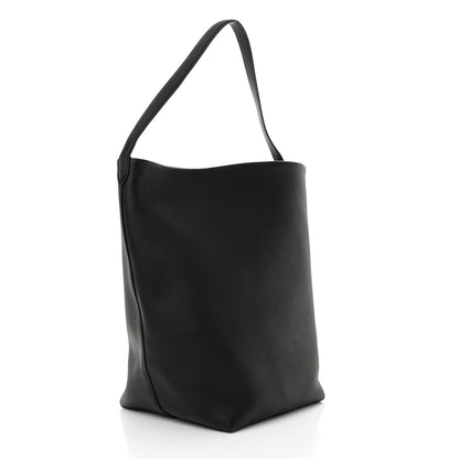 The Row Grained Calfskin Large N/S Park Tote Black 3 of 11