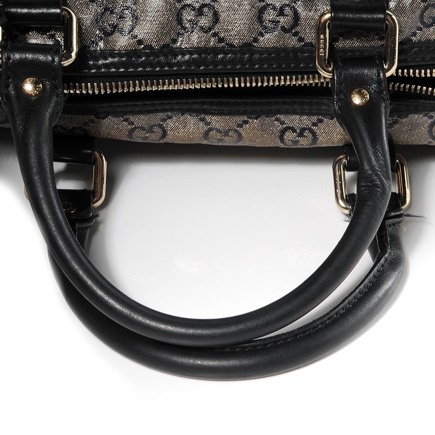 Gucci Crystal Monogram Medium Joy Boston Navy 10 of 11