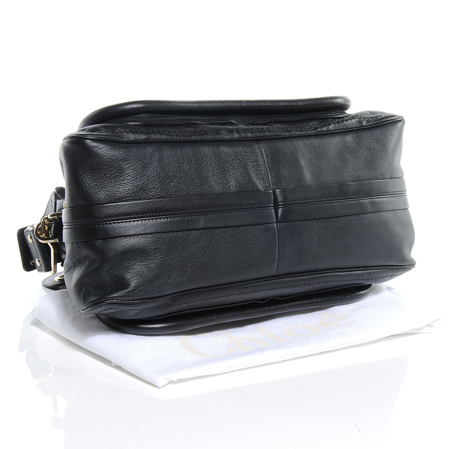 Leather Studded Medium Paraty Black