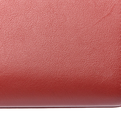Saint Laurent Calfskin Monogram Large Belle De Jour Clutch Red 12 of 12