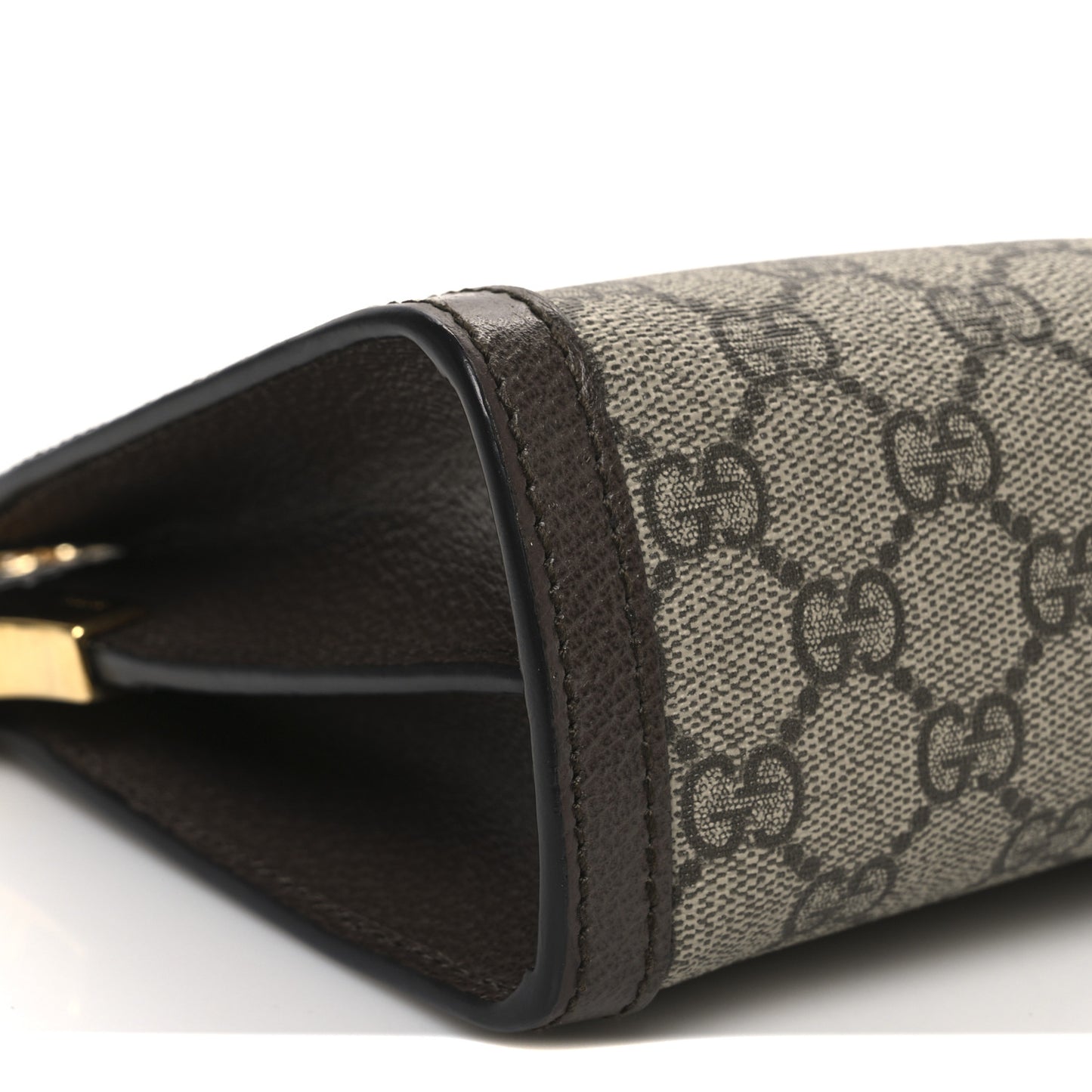 GG Supreme Monogram Web Small Ophidia Chain Shoulder Bag Brown
