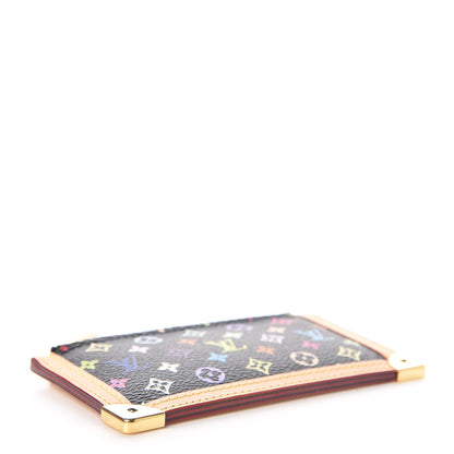Louis Vuitton Monogram Multicolor Key Pouch Black 4 of 7