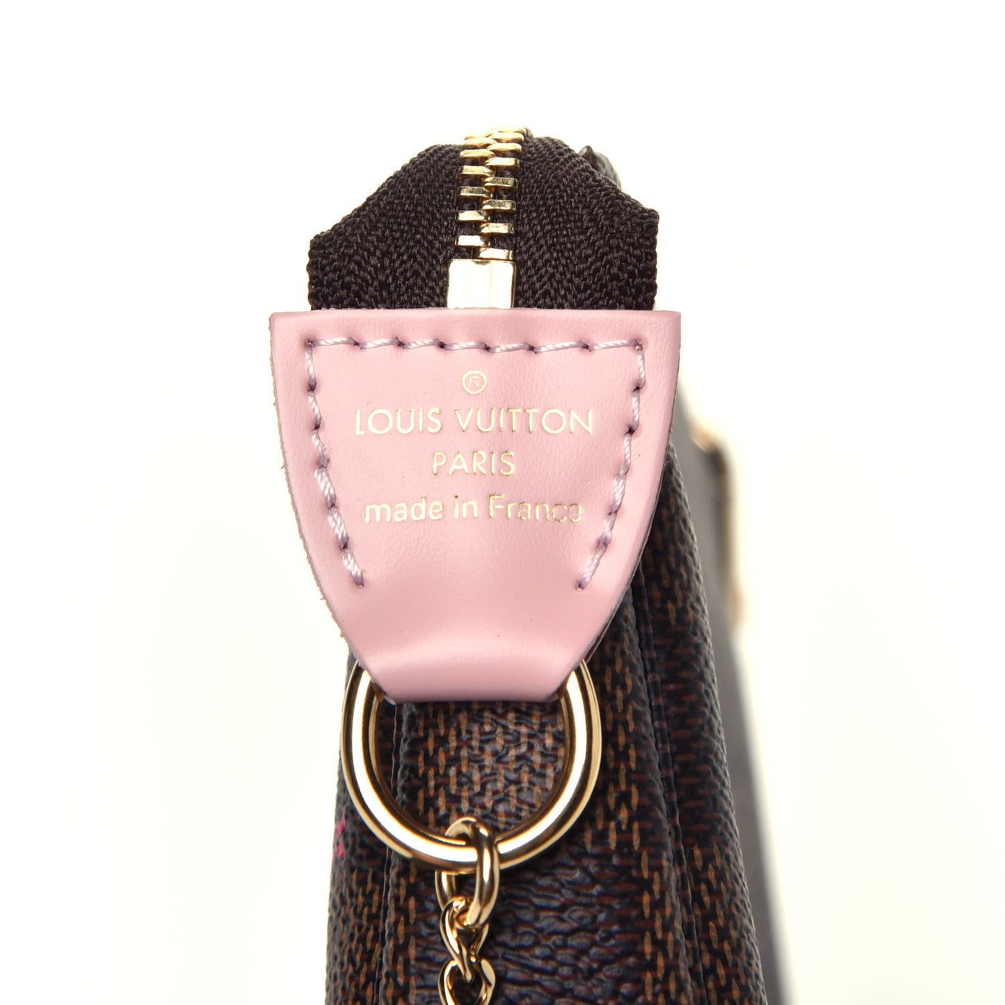 Damier Ebene 2020 Christmas Animation Big Wheel Mini Pochette Accessories Rose Ballerine