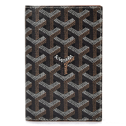Goyard Goyardine Passport Wallet Black Gold 1 of 7