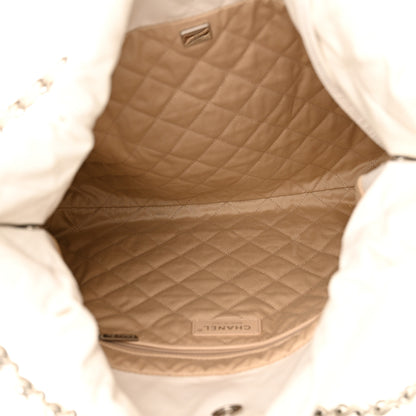 Chanel Shiny Calfskin Quilted Small Chanel 22 White 6 of 11
