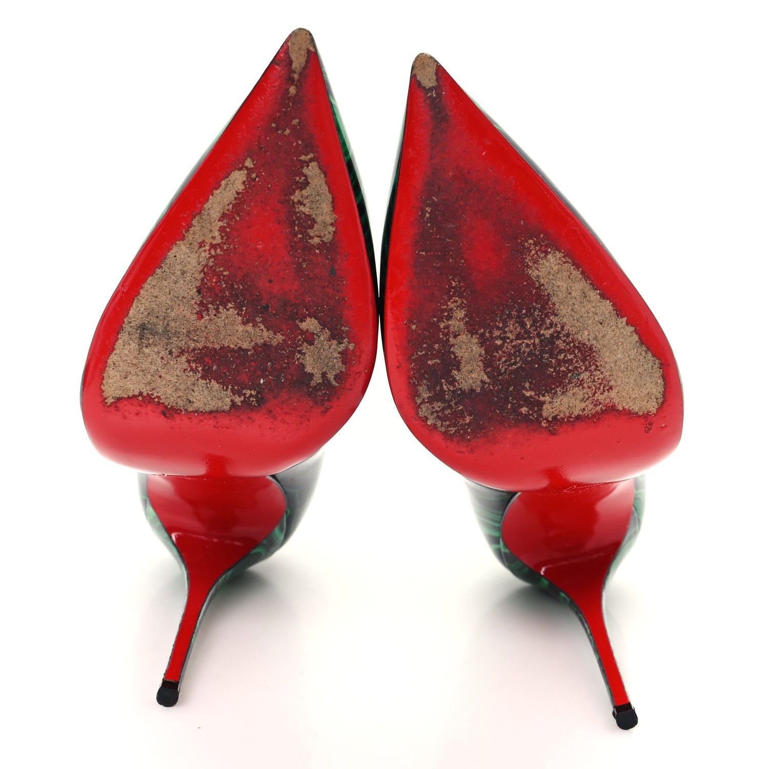 Christian Louboutin Patent Malachite So Kate Pumps 39.5 Vert 6 of 8