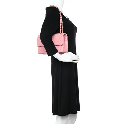Chanel Caviar Quilted Medium Double Flap Pink 2 of 10