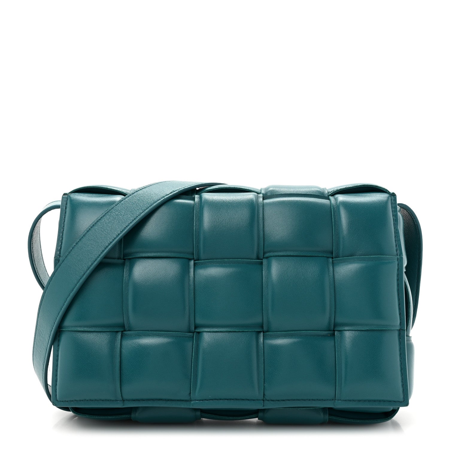 Bottega Veneta Nappa Maxi Intreccio Padded Cassette Crossbody Bag Mallard 1 of 9