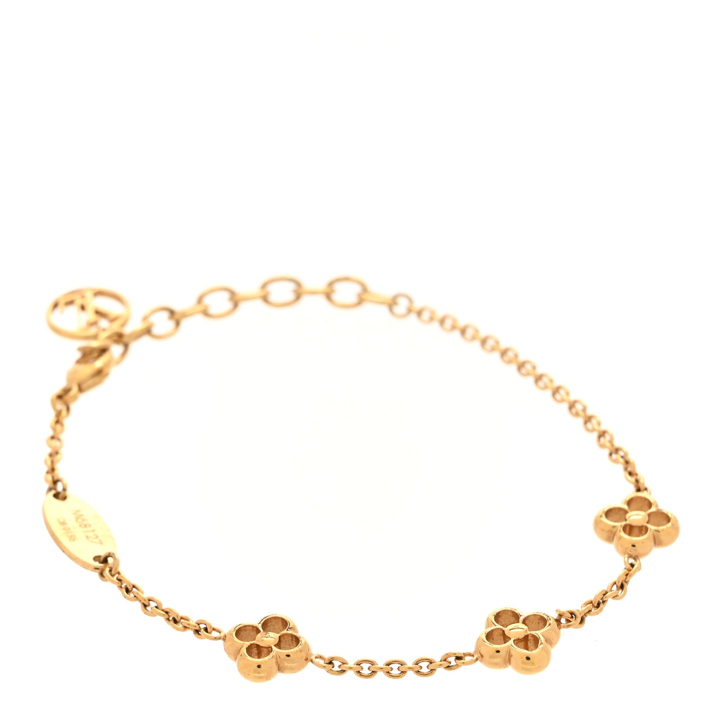 Brass Flower Full Bracelet Gold