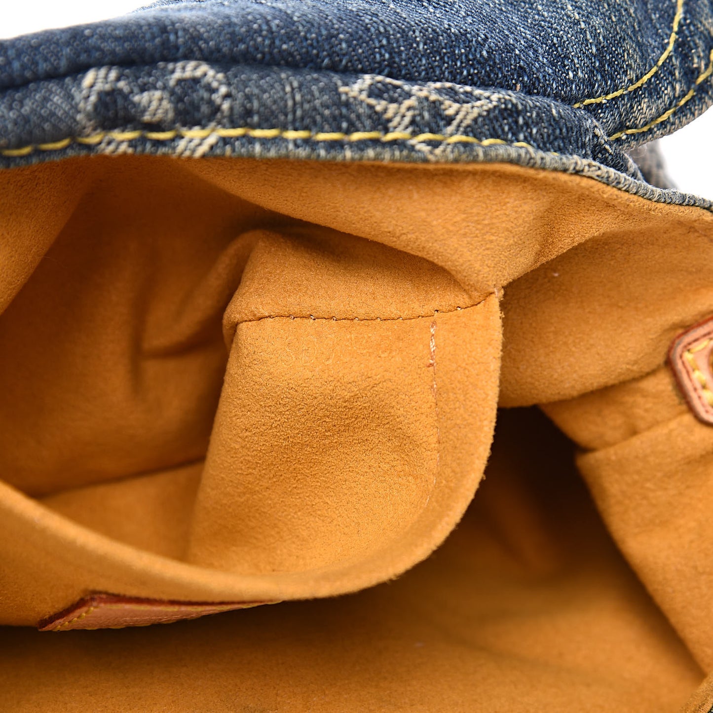Monogram Denim Mini Pleaty Blue
