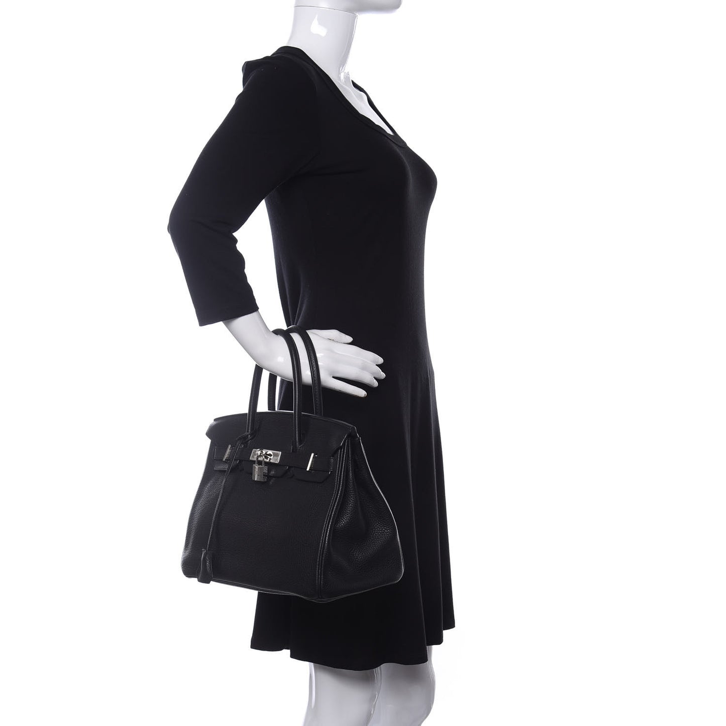 Taurillon Clemence Birkin 30 Black