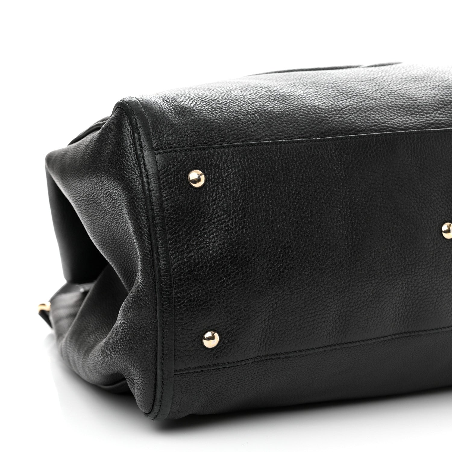 Gucci Pebbled Calfskin Large Soho Shoulder Bag Black 10 of 14
