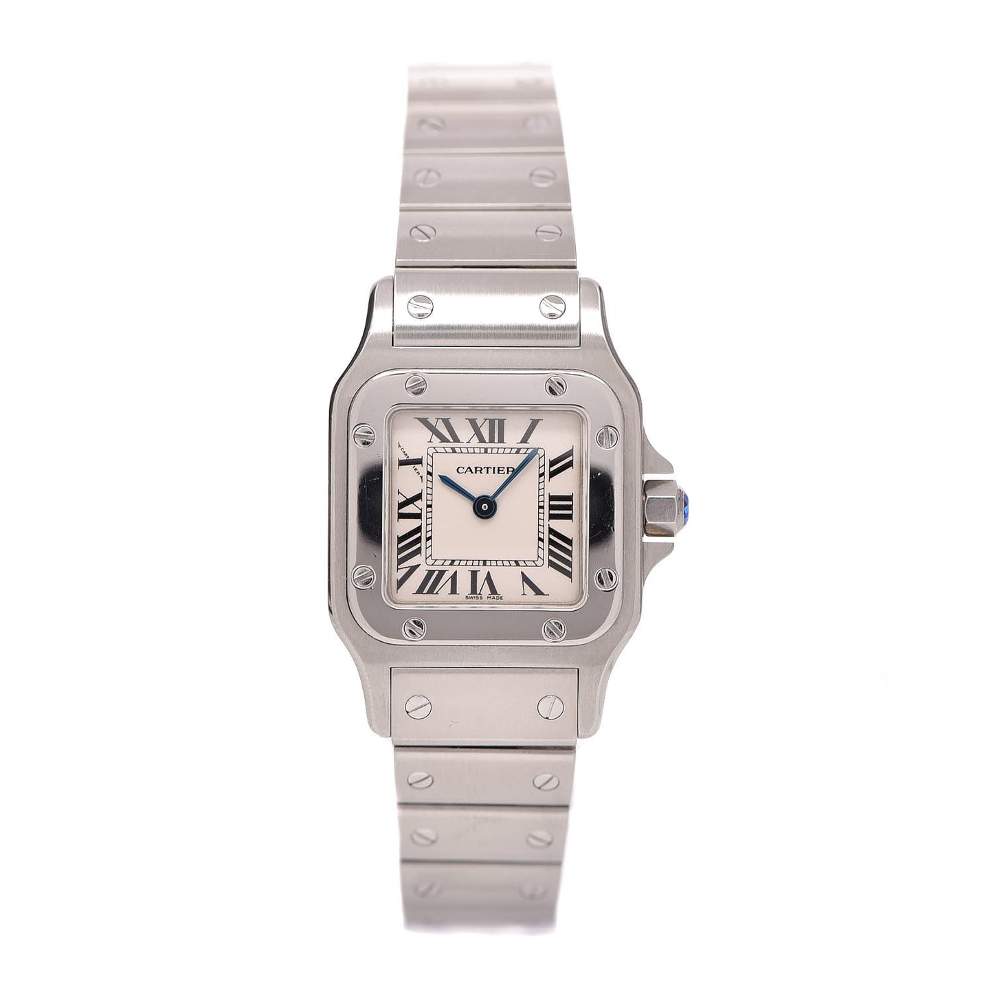 Stainless Steel 24mm Santos de Galbee Quartz Watch