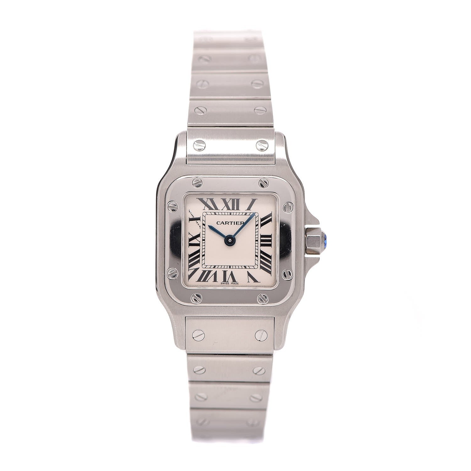 Cartier Stainless Steel 24mm Santos de Galbee Quartz Watch 1 of 10