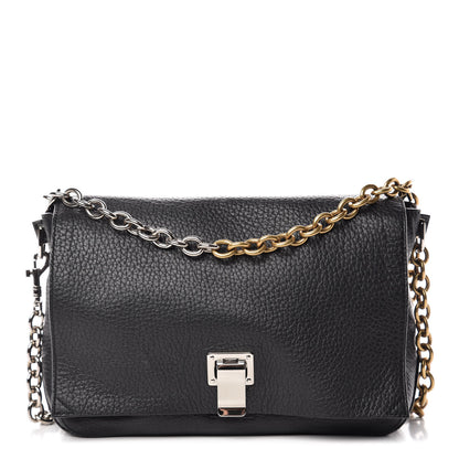 Proenza Schouler Pebbled Calfskin Small Courier Black 1 of 10