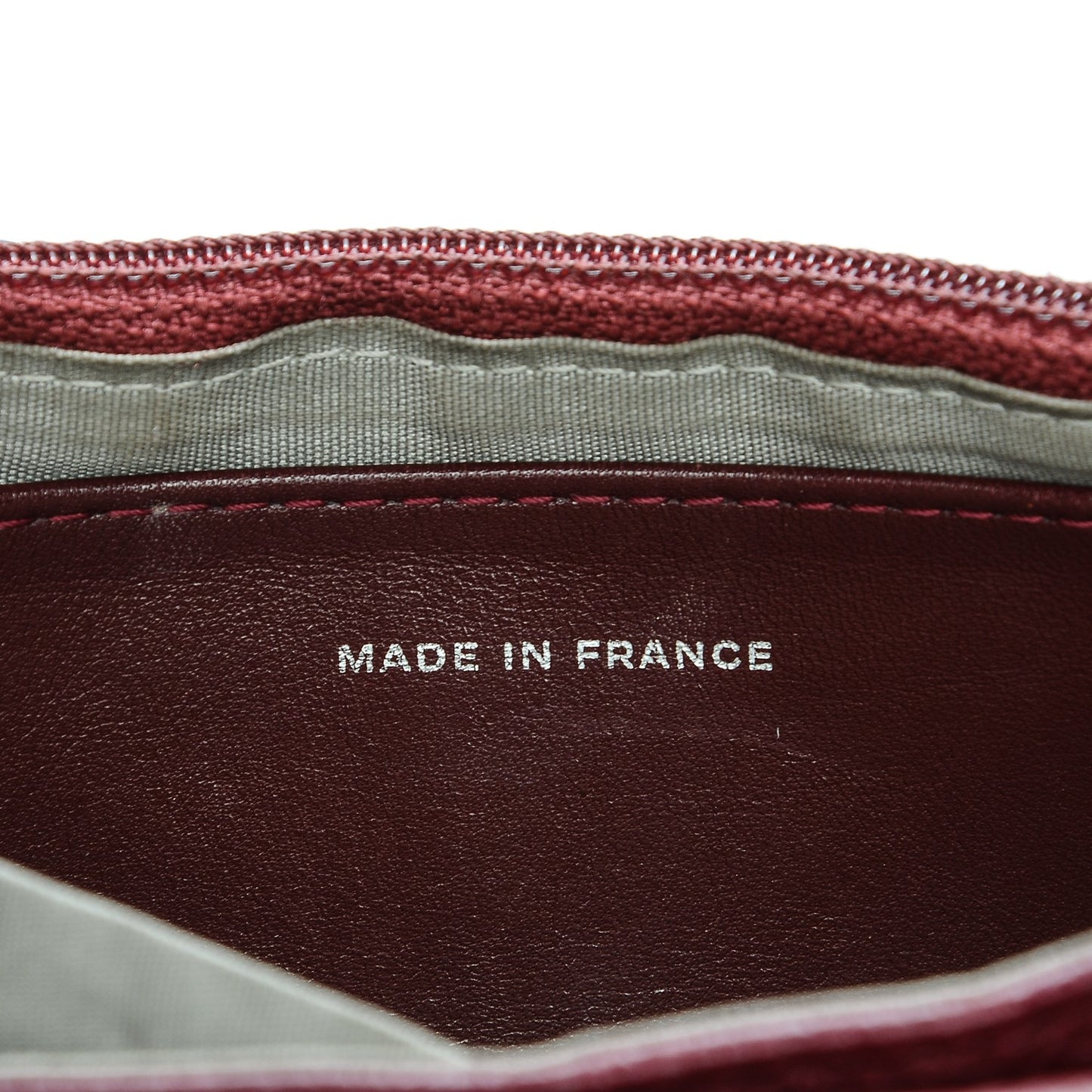 Caviar Half Moon Wallet On Chain WOC Dark Red