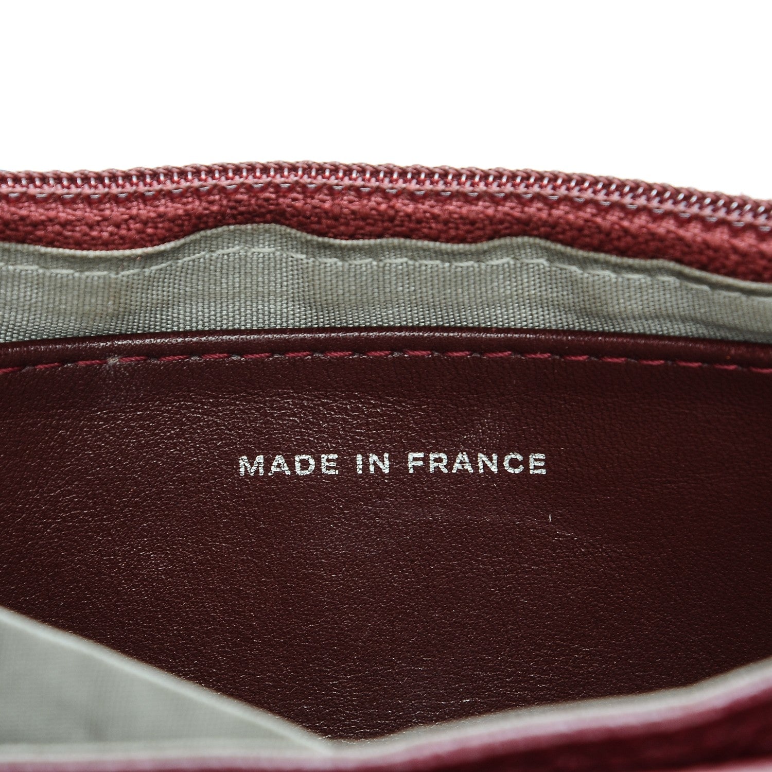 Chanel Caviar Half Moon Wallet On Chain WOC Dark Red 7 of 8