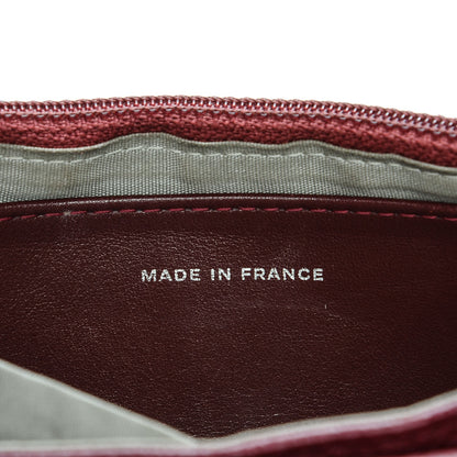 Chanel Caviar Half Moon Wallet On Chain WOC Dark Red 7 of 8