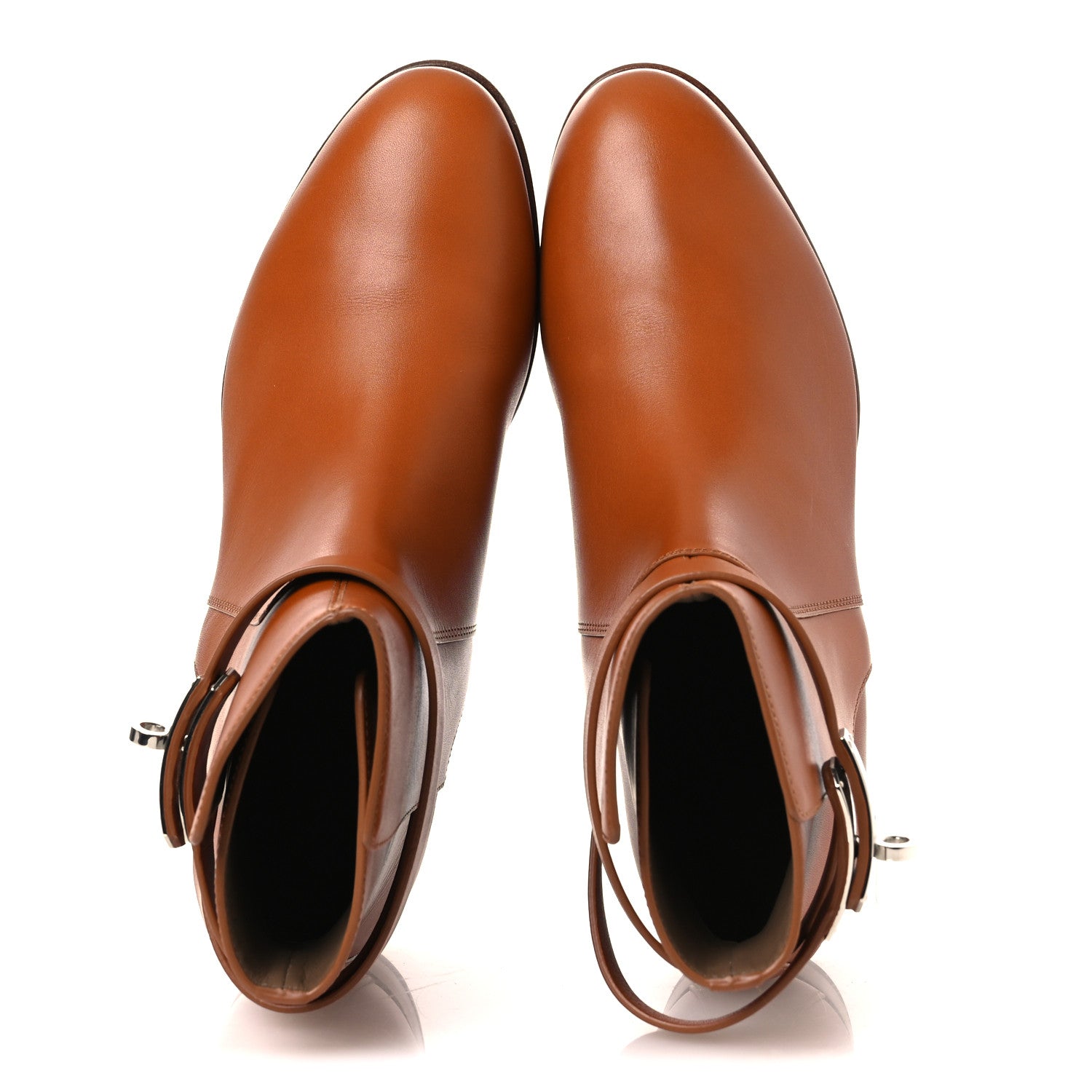 Hermes Calfskin Neo Low Boots 38 Natural 2 of 12