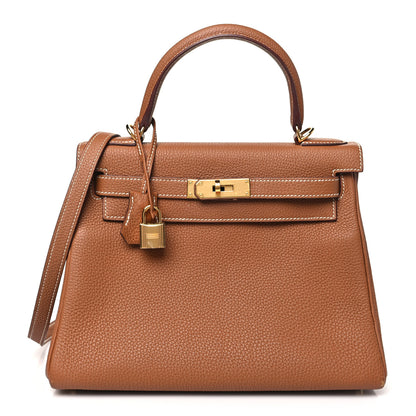 Hermes Togo Kelly Retourne 28 Gold 1 of 11