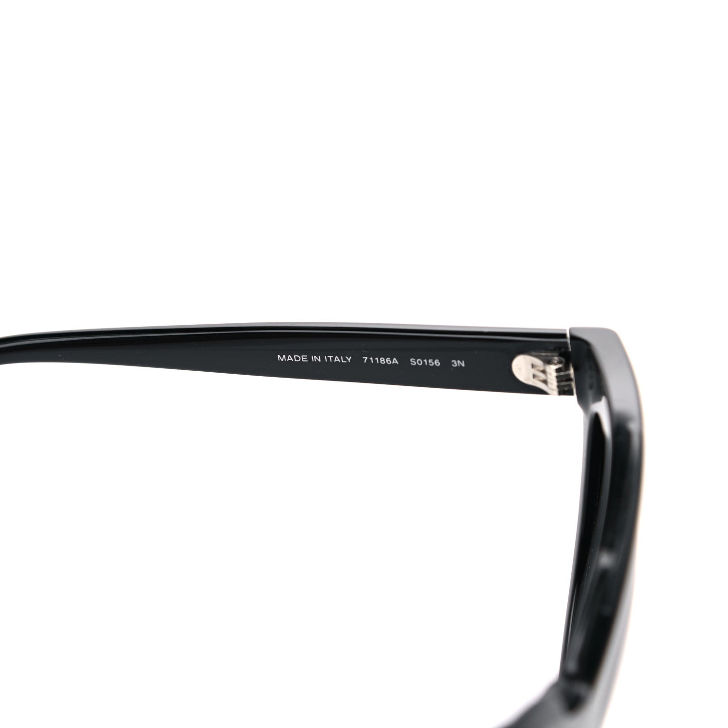 Chanel Acetate Cat Eye Sunglasses Black 7 of 7