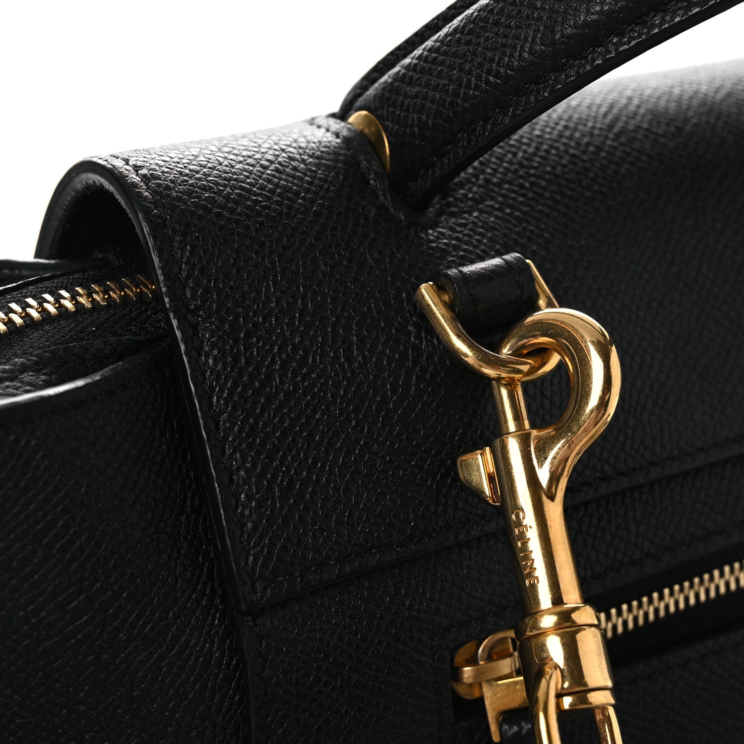 Celine Grained Calfskin Micro Belt Bag Black 11 of 11