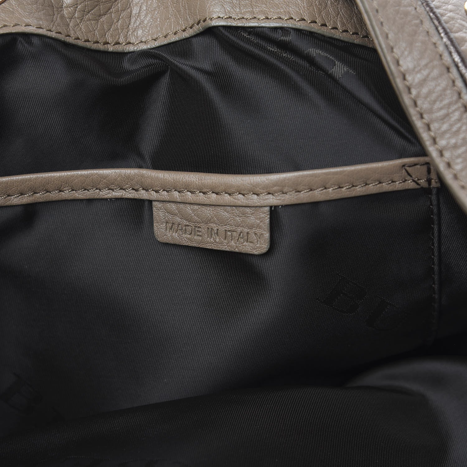 Burberry Calfskin Suede Earlsburn Mixed Media Tote Mole Grey 8 of 11