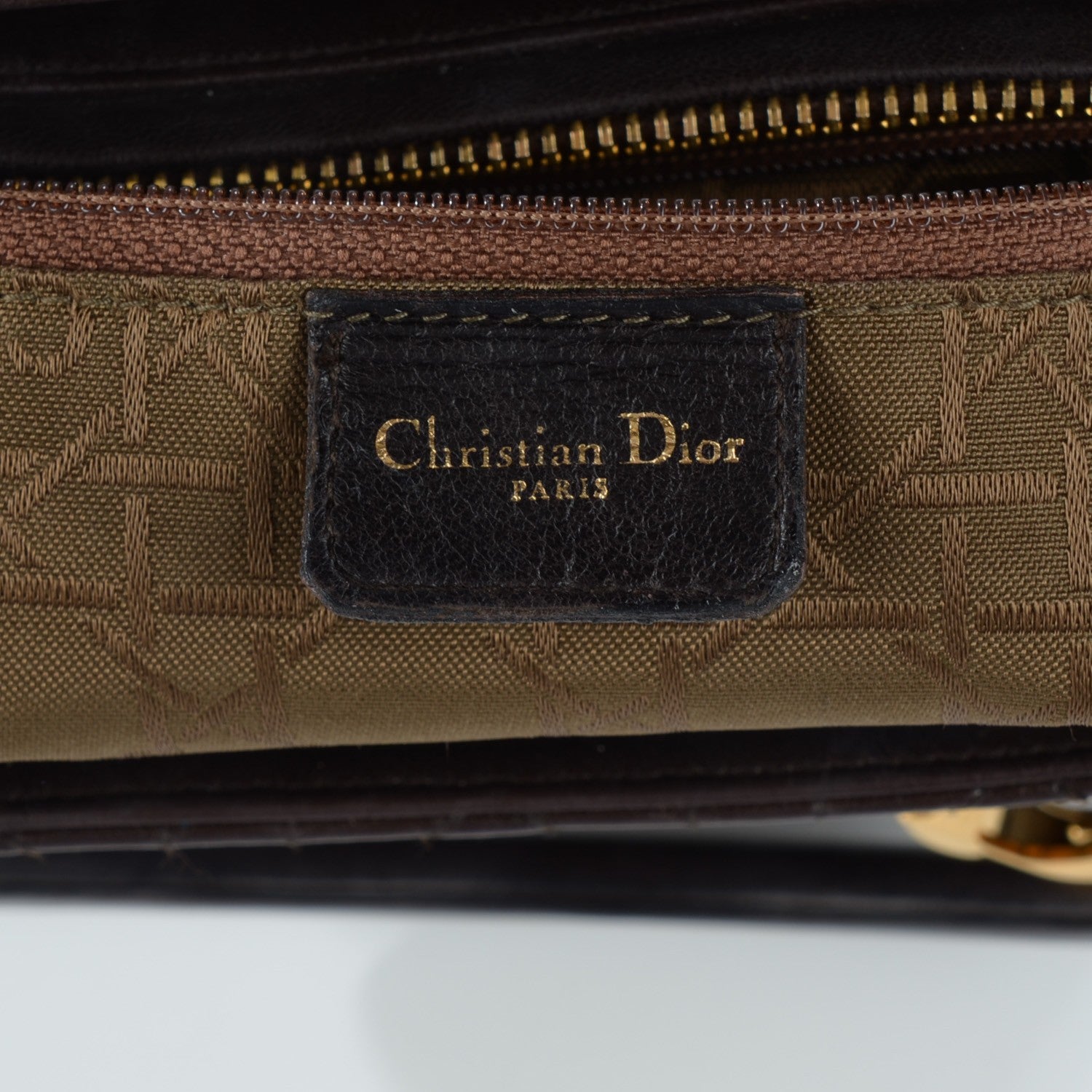 Christian Dior Lambskin Cannage Medium Lady Dior Dark Brown 5 of 6