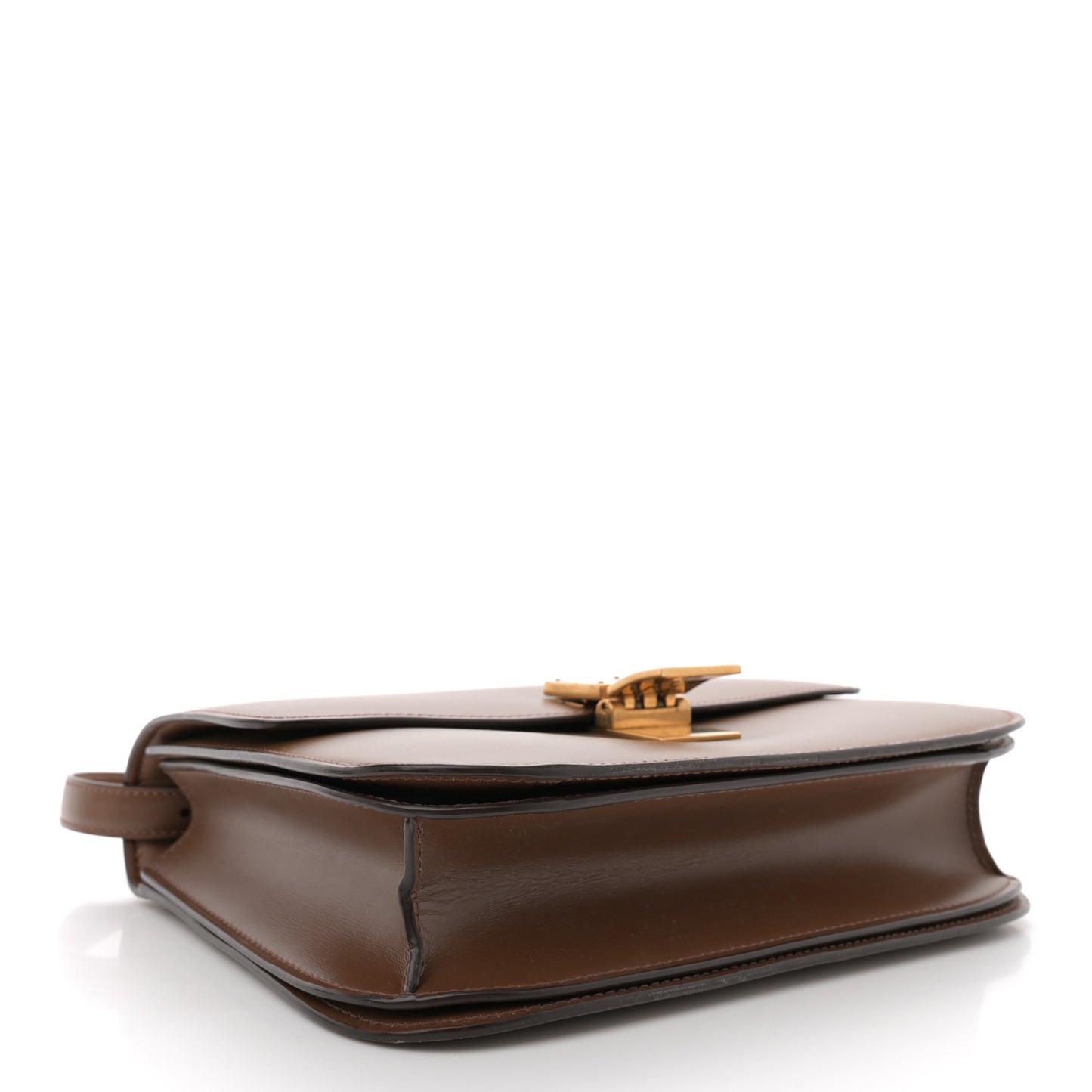 Smooth Calfskin Medium Classic Box Flap Bag Camel