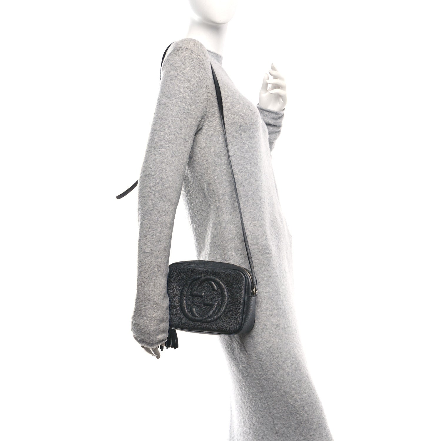 Gucci Pebbled Calfskin Small Soho Disco Bag Black 2 of 10