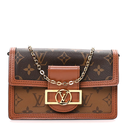 Louis Vuitton Reverse Monogram Dauphine Chain Wallet 1 of 10
