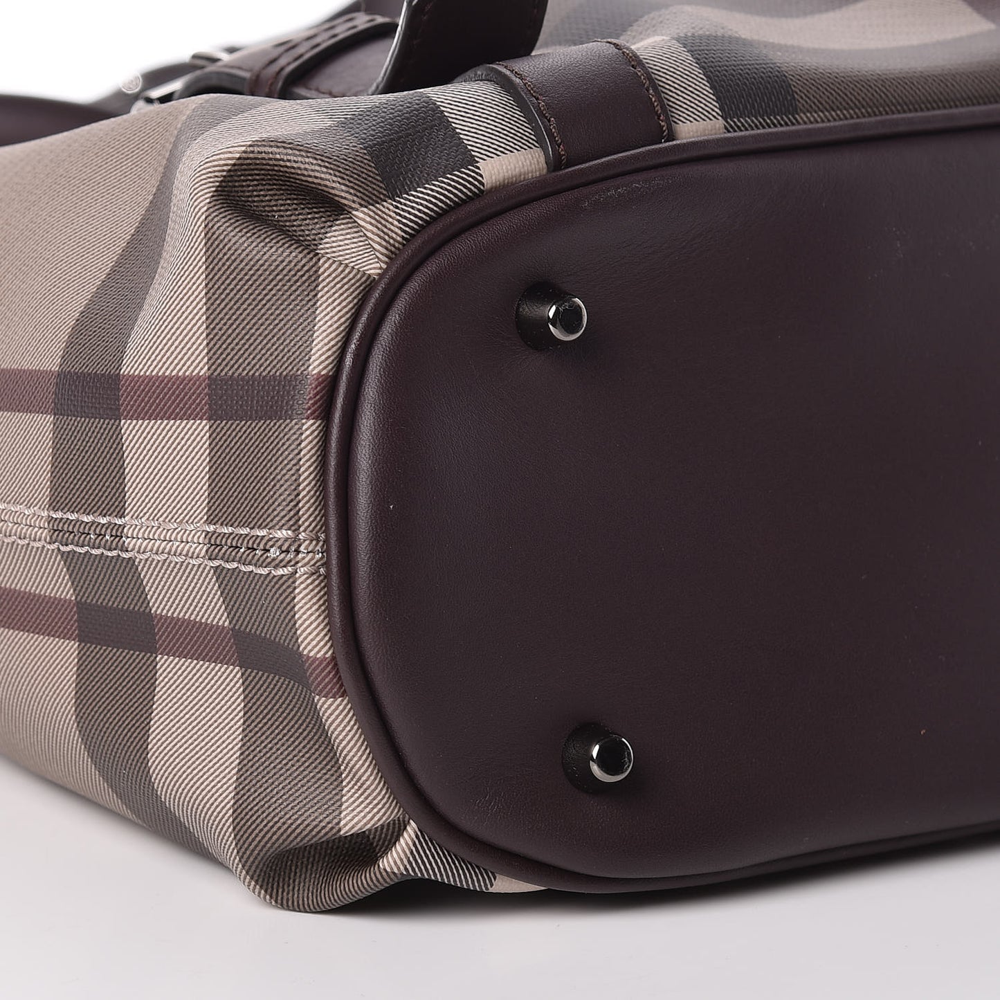 Smoked Check Small Northfield Tote Plum