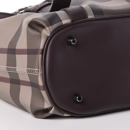 Burberry Smoked Check Small Northfield Tote Plum 8 of 9