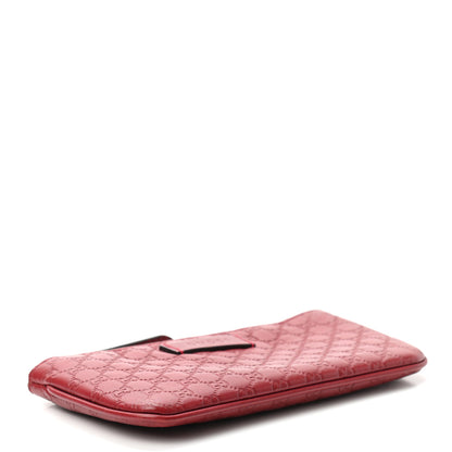 Gucci Microguccissima Key Ring Coin Case Hibiscus Red 4 of 8