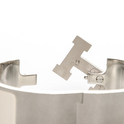 Hermes Enamel Wide Clic Clac H Bracelet PM White 4 of 5