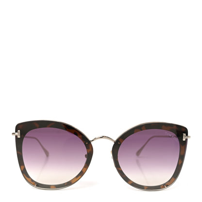 Tom Ford Charlotte Sunglasses TF657 Havana 2 of 7