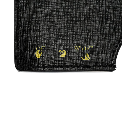 Off-White Saffiano Swiss Cut Phone Lanyard Case Black 3 of 4